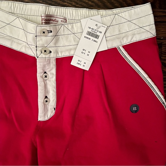 Abercrombie Red Sweatpants - Picture 2 of 4